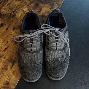 Cole Haan Charcoal Knit Men's Oxfords